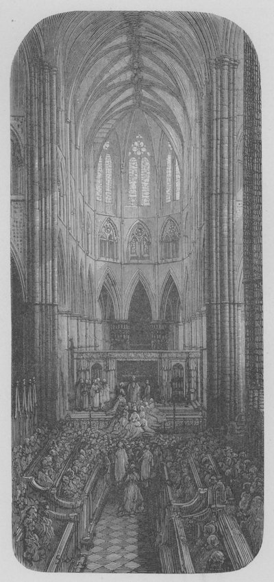 Manželství ve Westminsteru od Gustave after Dore